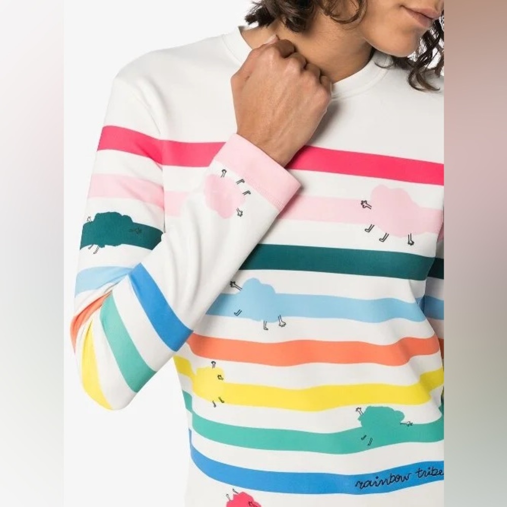 Mira Mikati Rainbow Tribe Stripe Sweater